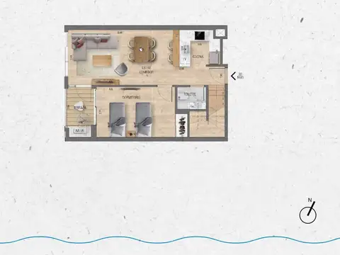 VENTA Duplex 3 dormitorios Lago Calcagno