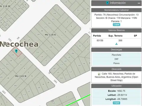 Lote venta esquina Villa Los Delfines, Necochea