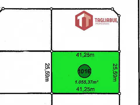 Terreno en Venta de 1055,0 m2