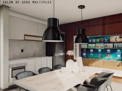Departamento 2 ambientes con 2 baños