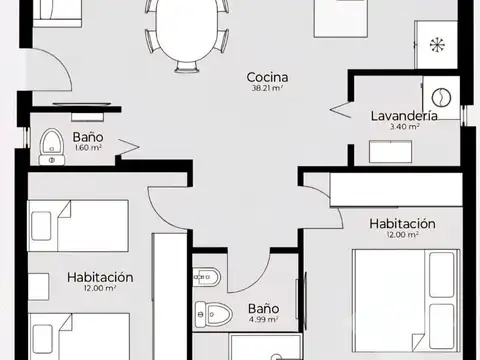 Casa en Venta de 2 dormitorios