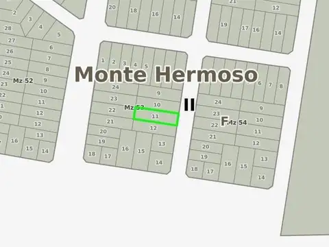 Terreno en venta - 496mts2 - Monte Hermoso