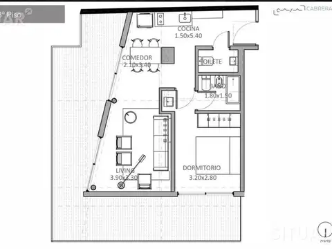 Departamento en Venta en Palermo Soho, USD 210.000