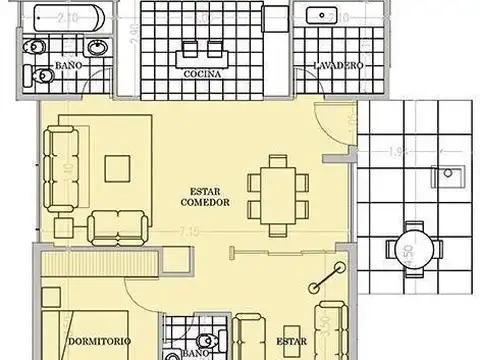 Departamento en Venta de 2 ambientes