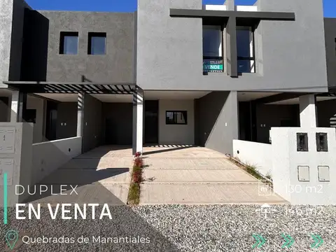 DUPLEX 3 DORMITORIOS - QUEBRADAS DE MANANTIALES