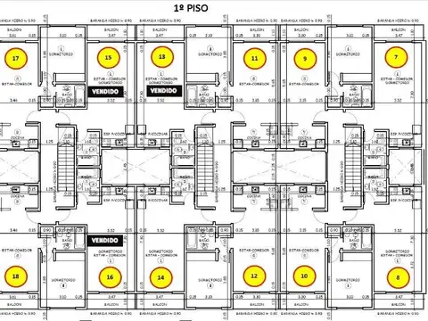 Departamento Monoambiente con 1 baño
