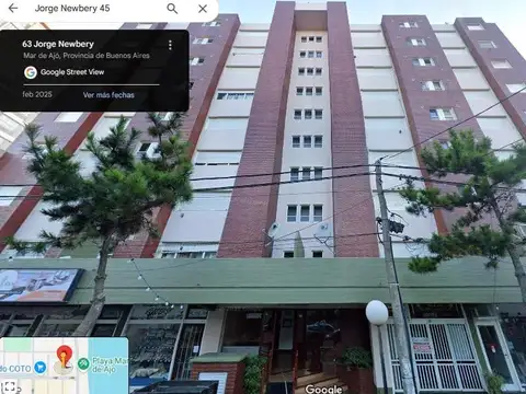 Departamento dos ambientes en Mar de Ajó, edificio de categoría Ancla XIII