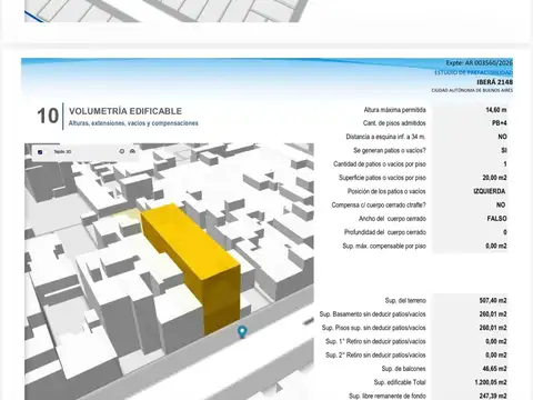Terreno en Venta en Núñez, USD 850.000