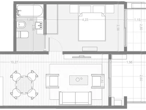 Departamento en Venta con 1 cocheras