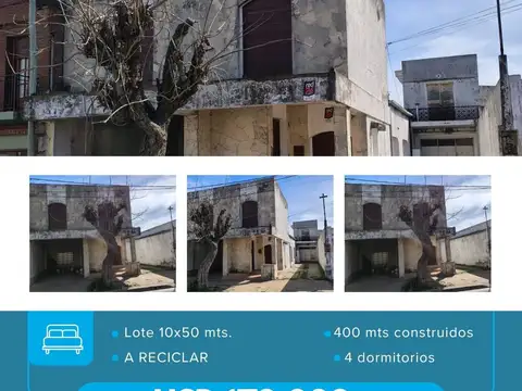Casa a reciclar con amplio lote y gran potencial – Constitución al 1400