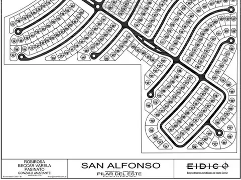 Terreno en Venta en Pilar del Este - San Alfonso, USD 40.000