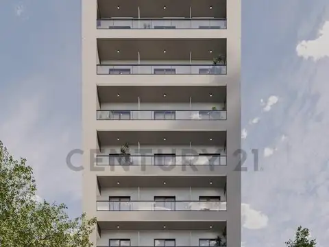 Departamento de UN DORMITORIO en construcción con balcón –7º piso al FRENTE  La Plata