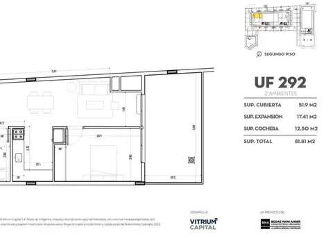 Departamento en Venta de Monoambiente