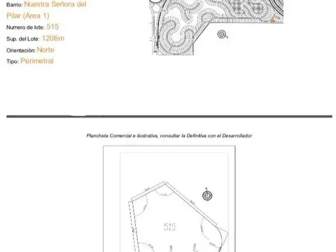 Terreno en Venta de 1206,0 m2