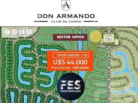 Lote Terreno en venta en Barrio Privado  Don Armando Canning