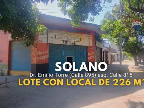 Alquiler local comercial amplio en San Fco Solano.