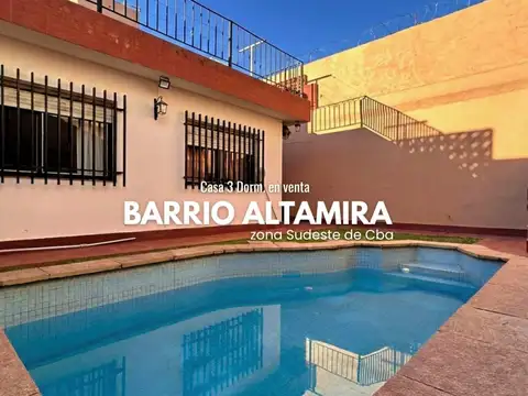 CASA 3 Dorm. Apto Crédito. EN B° ALTAMIRA