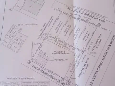 VENTA LOTE SAN MARTIN MENDOZA