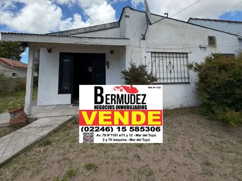Venta Casa 3 Amb Sola En Lote A Una Cuadra Del Mar Calle 64 Entre 1 Y 2 Mar del Tuyu
