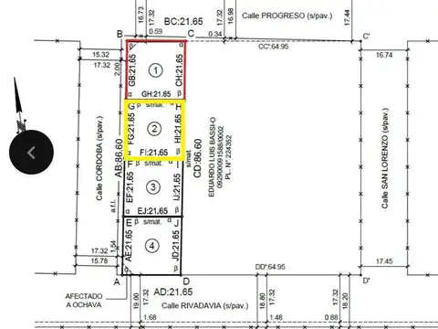 Terreno en Venta en San Agustin, USD 23.000