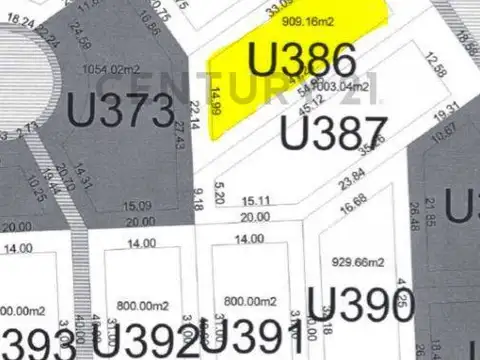 LOTE - 910M2 - BARRIO CERRADO - SAN SEBASTIAN, FUNES