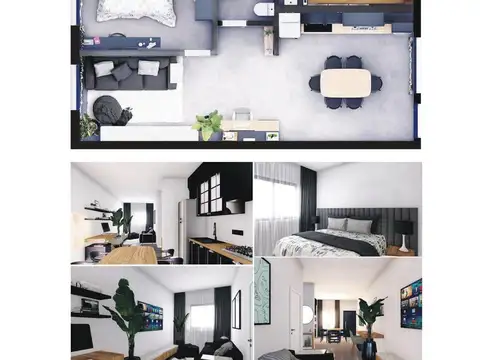 Departamento en Venta de 1 dormitorio