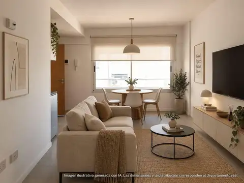 Departamento en Venta de 1 dormitorio