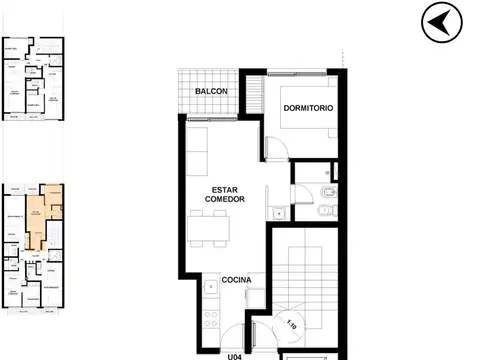 Departamento en Venta en Martín, USD 95.000