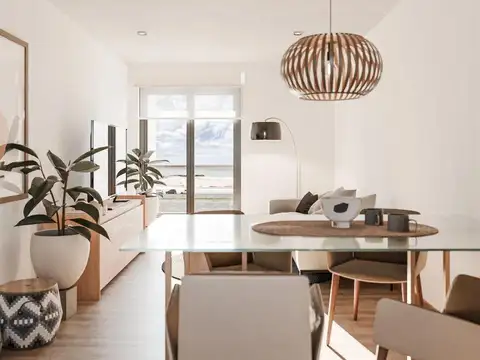 Departamento 2 ambientes con 2 baños