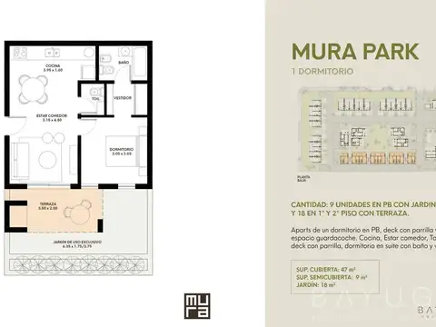 Departamento en Venta de 2 ambientes