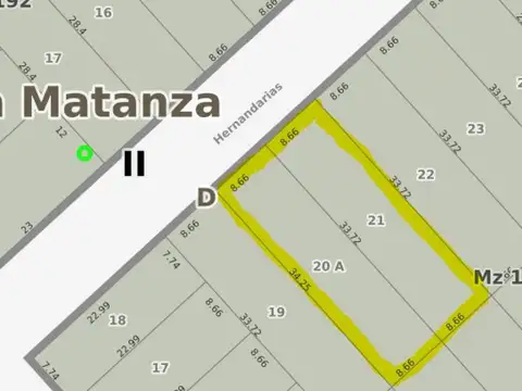 Terreno en Venta de 584,0 m2