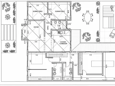Casa 7 ambientes con 4 baños