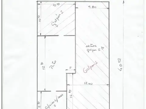 Vde. 2 GALPONES, terreno de 20*34 m2 en Bqueras