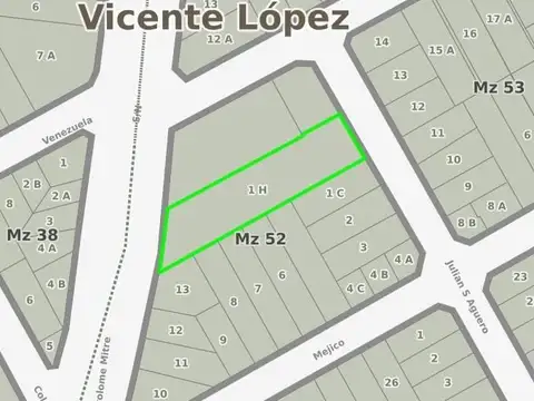 Amplio terreno sobre Mitre