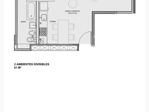 Departamento en Venta con 1 cocheras