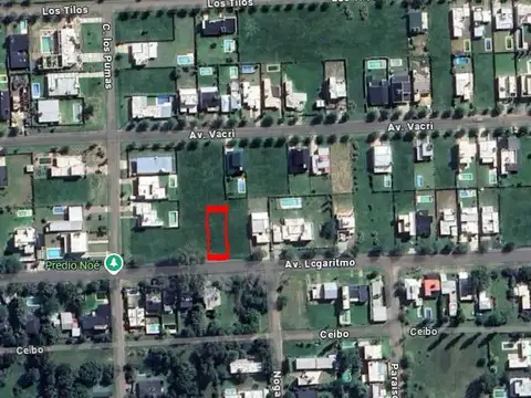 Terreno en Venta 15  mts Frente