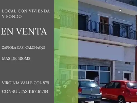 Venta Importante Local con vivienda en Bernal O.
