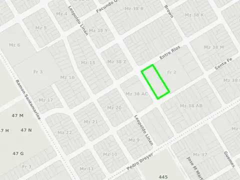 Terreno en Venta de 3874,0 m2
