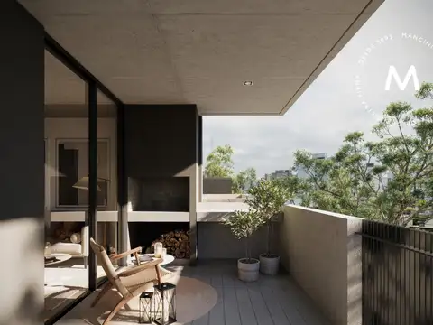 Departamento en venta de 2 ambientes con balcón y parrilla
