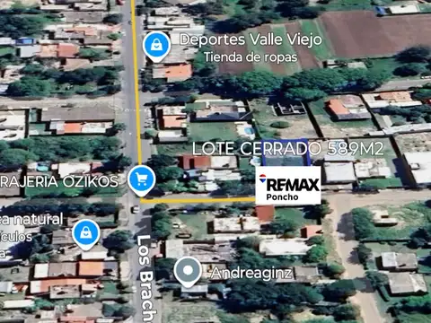 SE VENDE LOTE CERRADO 589M2 SAN ISIDRO VALLE VIEJO