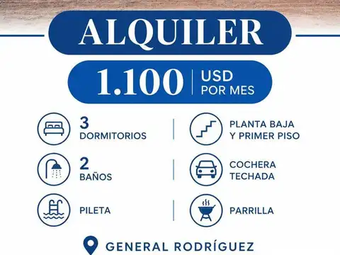 Alquiler Casa General Rodriguez