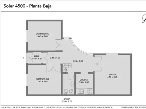 Depto Tipo Casa 4 ambientes con 1 baño