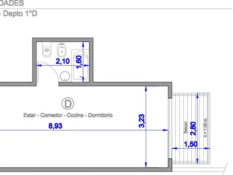 Departamento en Venta de Monoambiente