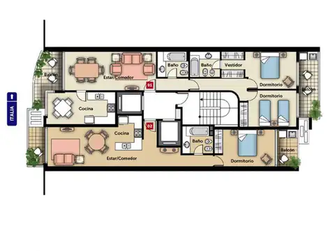 Departamento en Venta de 2 ambientes