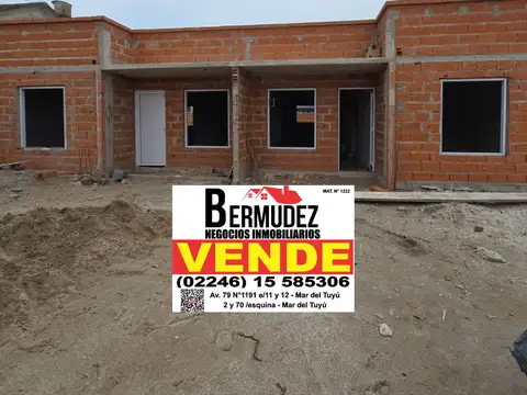 Venta Chalet 3 Ambientes Al Fondo Calle 62 Entre 5 Y 6 Mar Del Tuyu Anticipo Y Cuotas 