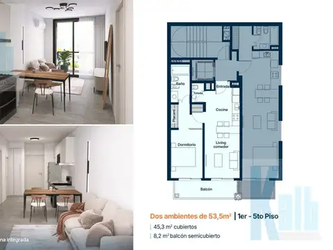 Departamento en Venta en Villa Crespo, USD 143.800