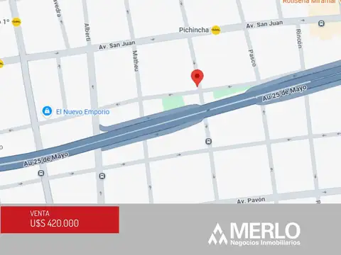 Terreno en Venta 8  mts Frente