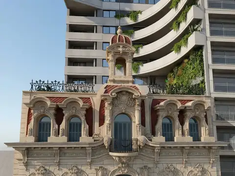 Venta. Monoambiente en construcción con patio exclusivo y amenities - Centro, Rosario.
