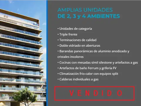 Departamentos 2,  3  y  4 ambientes