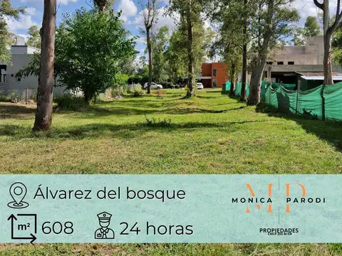 VENTA DE LOTE CENTRAL EN BARRIO PRIVADO ALVAREZ DEL BOSQUE. LOTE GRANDE!